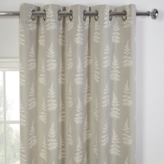 Esher Grey Ready made Eyelet Curtain