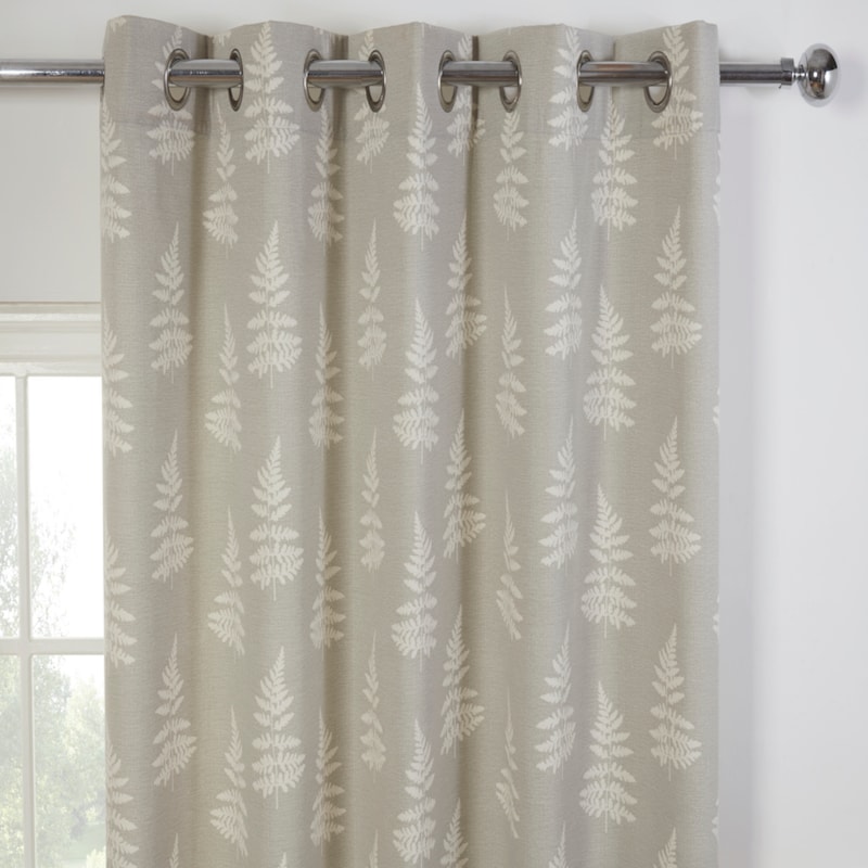 Esher Grey Ready made Eyelet Curtain