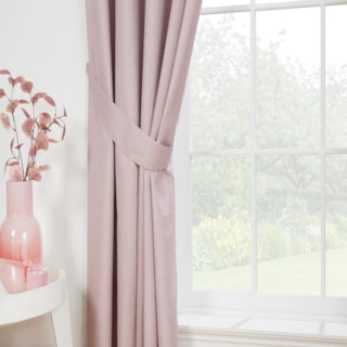 Eclipse Blush Pencil Pleat Ready Made Curtain