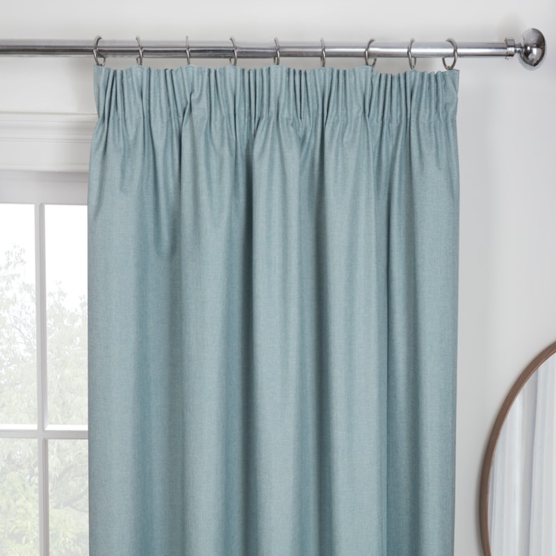 Eclipse Duck Egg Pencil Pleat Ready Made Curtains