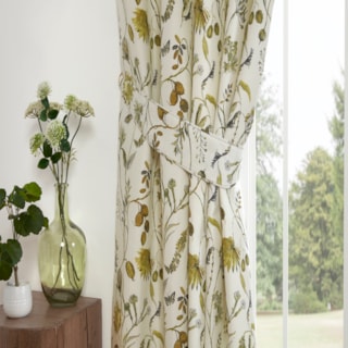 Grove fennel Ready Made Pencil Pleat Curtain