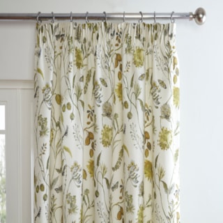 Grove fennel Ready Made Pencil Pleat Curtain