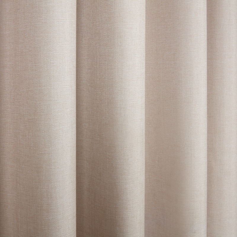 Eclipse Natural  Pencil Pleat Ready Made Curtain