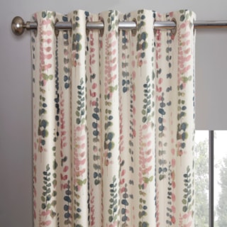 Santa Maria Flamingo Ready Made Eyelet Curtain