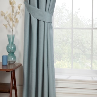 Eclipse Duck Egg Pencil Pleat Ready Made Curtains