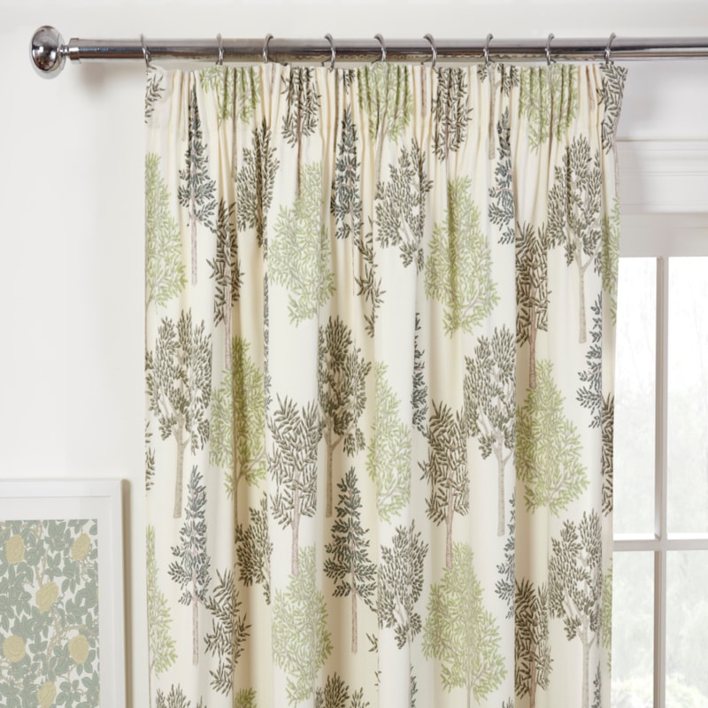 Coppice Apple Pencil Pleat Ready Made Curtains