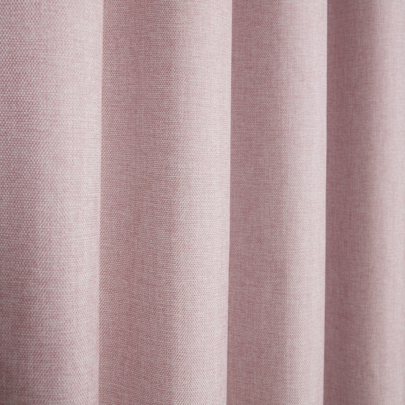 Eclipse Blush Pencil Pleat Ready Made Curtain