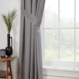 Eclipse Pewter Pencil Pleated Ready Made Curtains