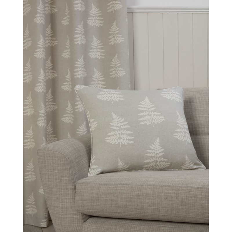 Esher Grey Polyester Filled Cushion 18" Sq