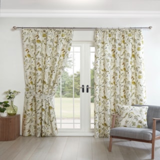 Grove fennel Ready Made Pencil Pleat Curtain