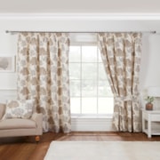 Coppice Natural Pencil Pleat Ready Made Curtains