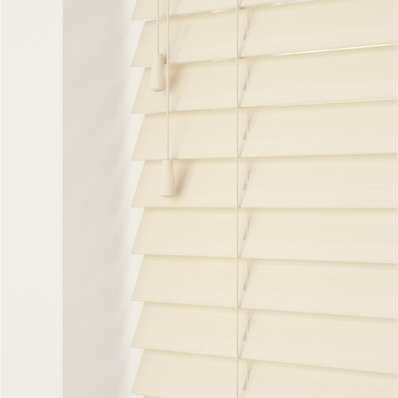 50mm Fauxwood Venetian Blinds - Linara Fine Grain