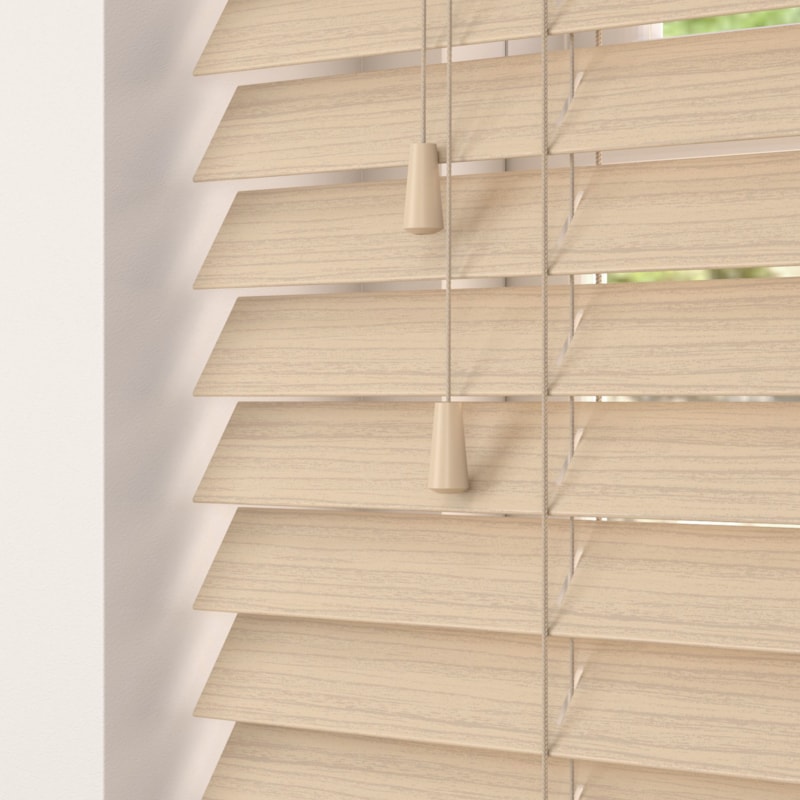 50mm Fauxwood Venetian Blinds - Scandi Oak