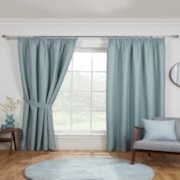 Eclipse Duck Egg Pencil Pleat Ready Made Curtains