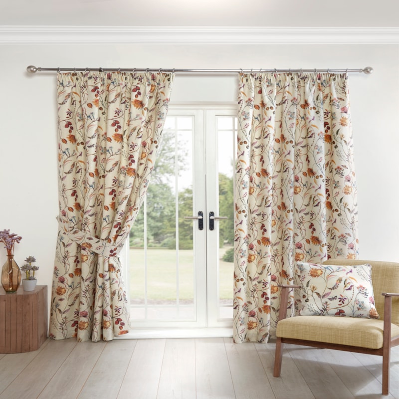 Grove Multi Ready Made Pencil Pleat Curtain