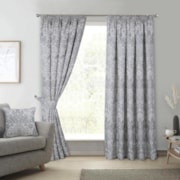 Keswick Natural Ready Made Pencil Pleat Curtain