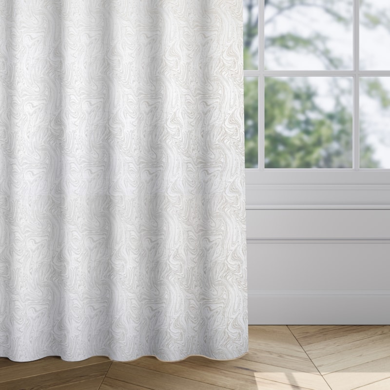 Made 2 Measure Curtain - Marble Ivory