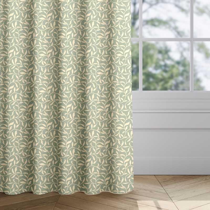 Made 2 Measure Curtain - Vine Olive