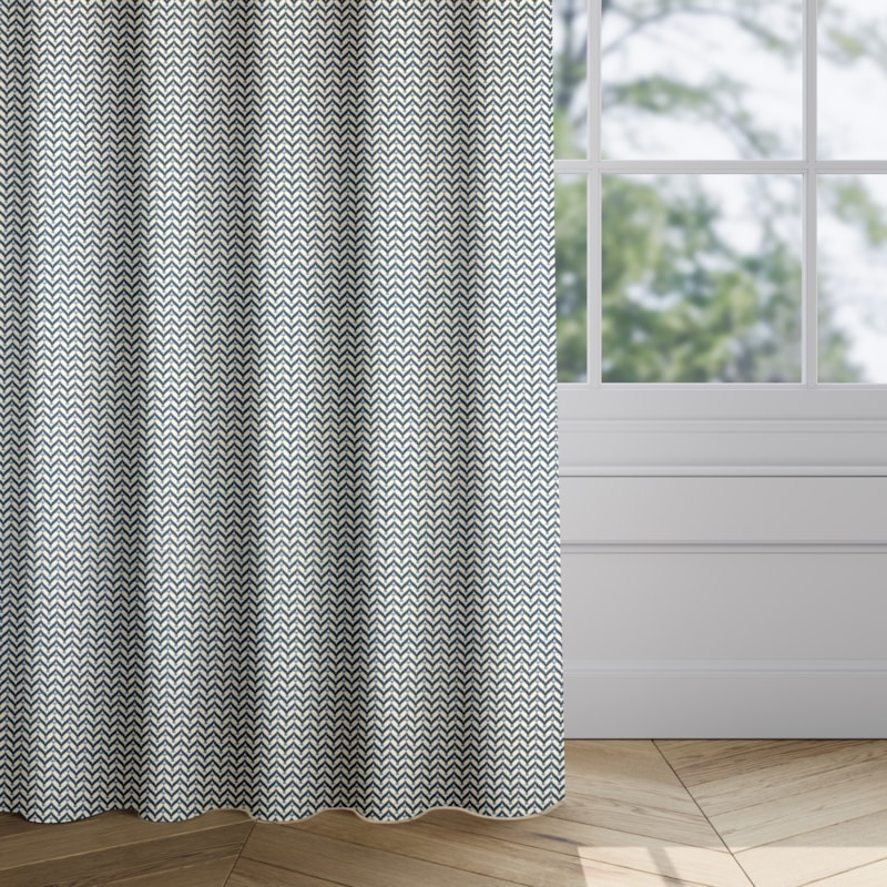 Made 2 Measure Curtain - Vista Indigo